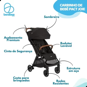 Carrinho de Bebê Pact Pro Joie Premium Baby